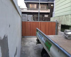 부산 망미동주택 미닫이 대문
