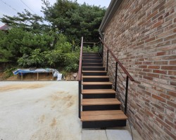 단양 덕천리 전원주택 계단공사