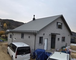강화도 구하리 전원주택 리얼징크 공사