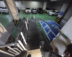 장애인슬로프 난간공사