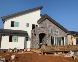 마도면 주택 유리 난간